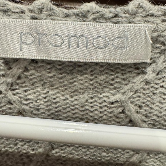 Promod Gray Knit Short Sleeve dress MEDIUM length 36in pit to pit 15in - Picture 4 of 4